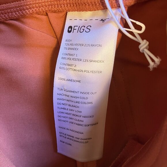 NWT Spiced Orange Figs Woman’s XXSP Jogger Scrub Pants Technical Collection - Picture 10 of 14
